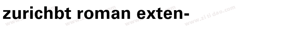 zurichbt roman exten字体转换